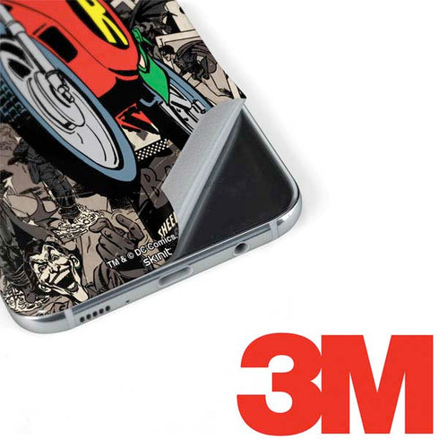 DC Comics Robin Vintage Action pose pattern Galaxy S8 Skin