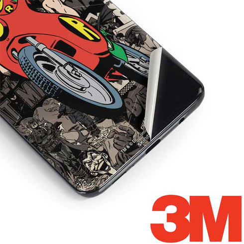 DC Comics Robin Vintage Action pose pattern Galaxy S9 Plus Skin