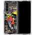 DC Comics Robin Vintage Action pose pattern Galaxy Z Fold4 5G Clear Case