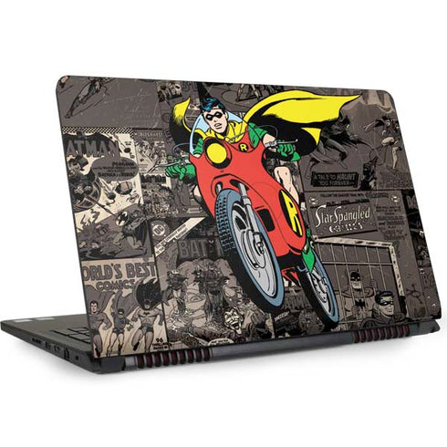 DC Comics Robin Vintage Action pose pattern Dell Inspiron Skin