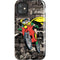DC Comics Robin Vintage Action pose pattern iPhone 11 Impact Case