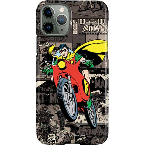 DC Comics Robin Vintage Action pose pattern iPhone 11 Pro Lite Case