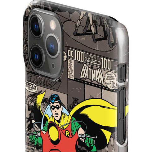 DC Comics Robin Vintage Action pose pattern iPhone 11 Pro Lite Case
