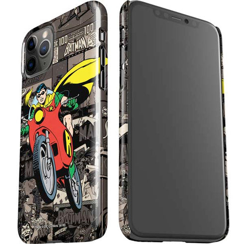 DC Comics Robin Vintage Action pose pattern iPhone 11 Pro Lite Case