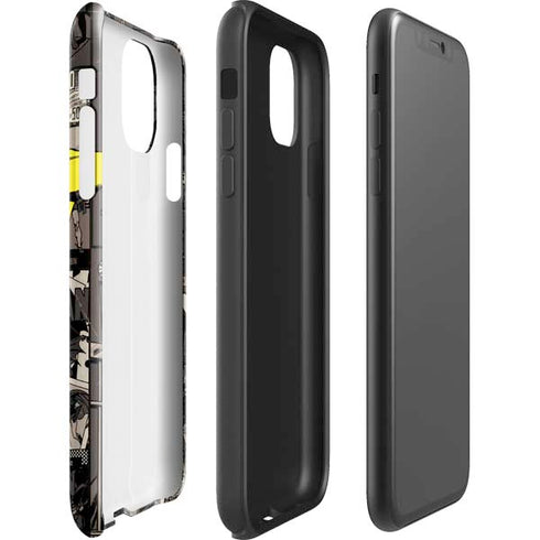 DC Comics Robin Vintage Action pose pattern iPhone 11 Pro Max Impact Case