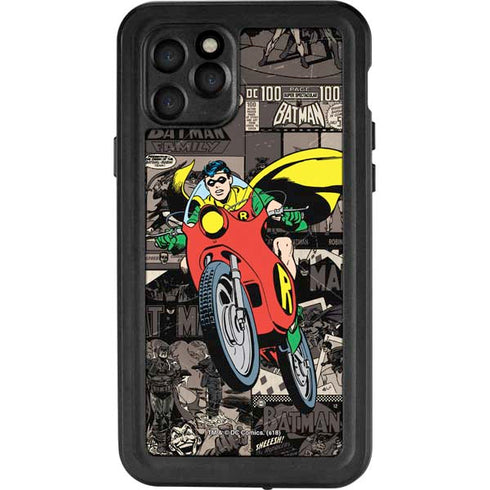 DC Comics Robin Vintage Action pose pattern iPhone 11 Pro Waterproof Case