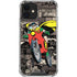 DC Comics Robin Vintage Action pose pattern iPhone 12 Clear Case