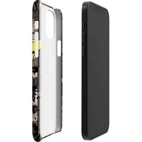 DC Comics Robin Vintage Action pose pattern iPhone 12 Mini Lite Case