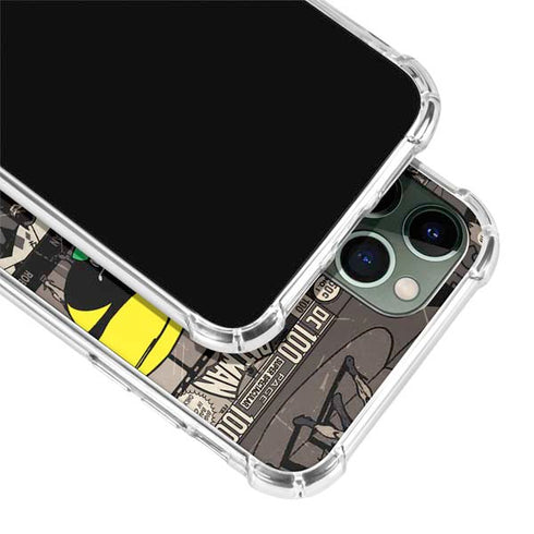 DC Comics Robin Vintage Action pose pattern iPhone 12 Pro Clear Case