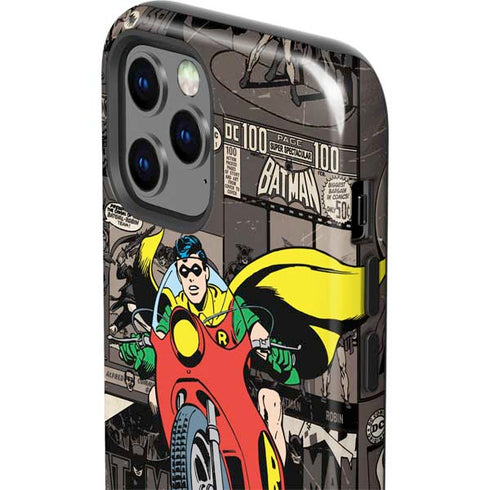 DC Comics Robin Vintage Action pose pattern iPhone 12 Pro Impact Case