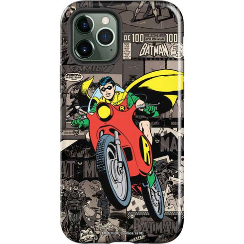 DC Comics Robin Vintage Action pose pattern iPhone 12 Pro Max Impact Case