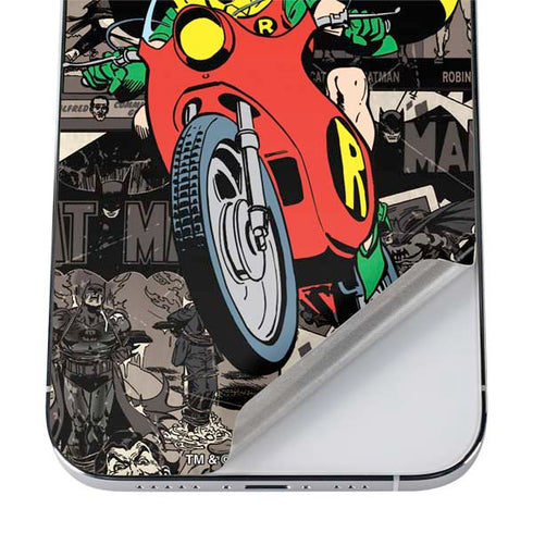 DC Comics Robin Vintage Action pose pattern iPhone 12 Pro Max Skin