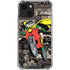 DC Comics Robin Vintage Action pose pattern iPhone 13 Mini Clear Case