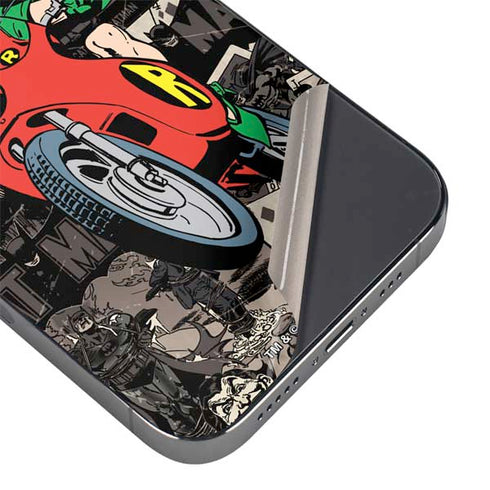 DC Comics Robin Vintage Action pose pattern iPhone 13 Pro Skin