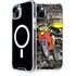 DC Comics Robin Vintage Action pose pattern iPhone 14 Plus MagSafe Case