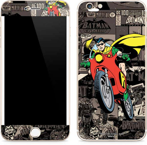 DC Comics Robin Vintage Action pose pattern iPhone 6/6s Plus Skin