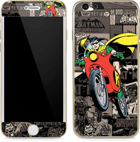 DC Comics Robin Vintage Action pose pattern iPhone 6/6s Skin