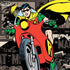 DC Comics Robin Vintage Action pose pattern iPhone XR Skin