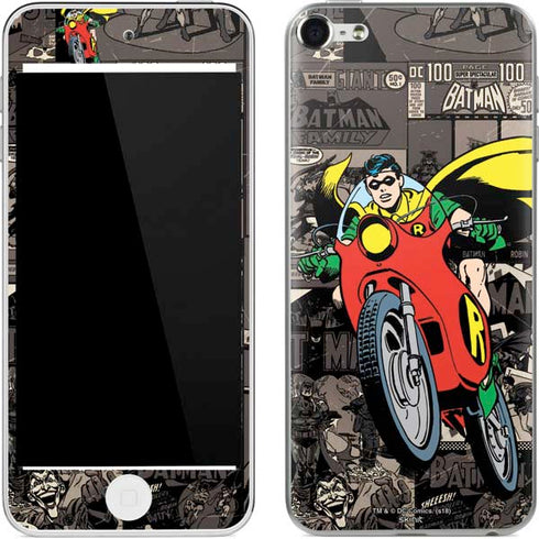 DC Comics Robin Vintage Action pose pattern Apple iPod Skin