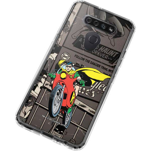 DC Comics Robin Vintage Action pose pattern LG K51/Q51 Clear Case