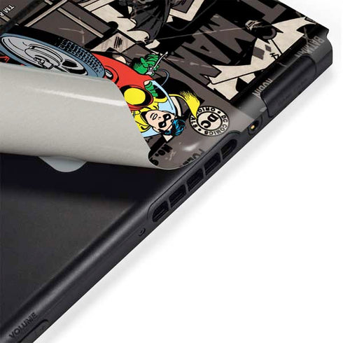 DC Comics Robin Vintage Action pose pattern Nintendo Switch Bundle Skin