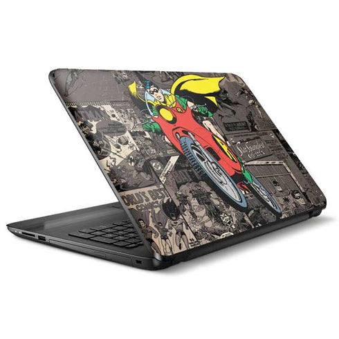 DC Comics Robin Vintage Action pose pattern HP Notebook Skin