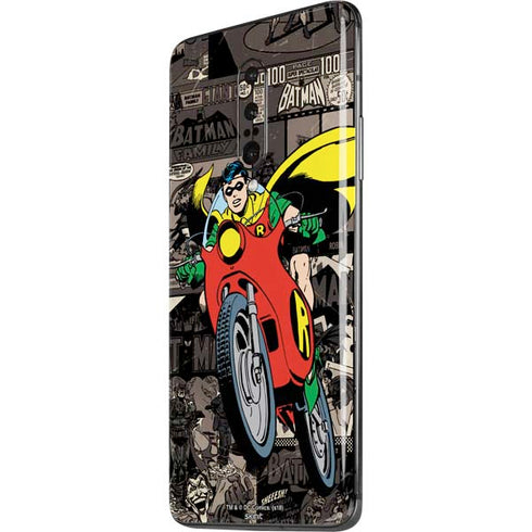DC Comics Robin Vintage Action pose pattern OnePlus 7 Pro Skin