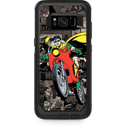 DC Comics Robin Vintage Action pose pattern Otterbox Commuter Galaxy Skin