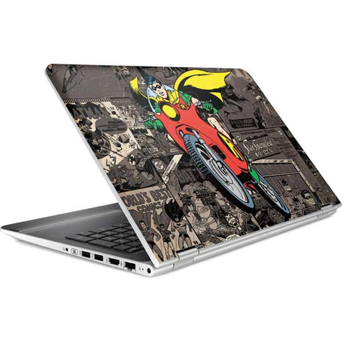 DC Comics Robin Vintage Action pose pattern HP Pavilion Skin