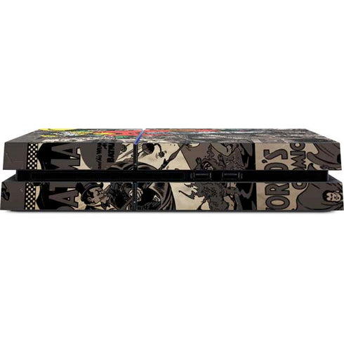 DC Comics Robin Vintage Action pose pattern PS4 Console Skin