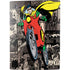 DC Comics Robin Vintage Action pose pattern PS5 Console Skin