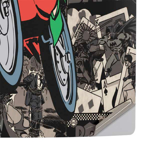 DC Comics Robin Vintage Action pose pattern PS5 Console Skin