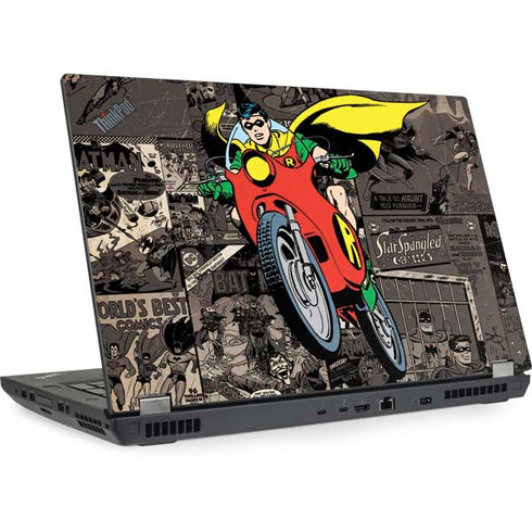 DC Comics Robin Vintage Action pose pattern Lenovo ThinkPad Skin