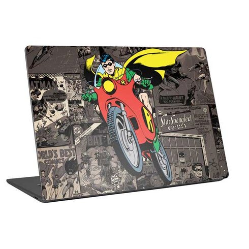 DC Comics Robin Vintage Action pose pattern Universal Laptop 15in (12.2 x 8.8in) Skin