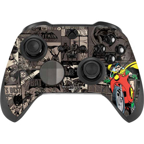 DC Comics Robin Vintage Action pose pattern Xbox Elite Wireless Controller Series 2 Skin