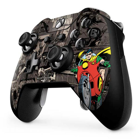 DC Comics Robin Vintage Action pose pattern Xbox One Elite Controller Skin
