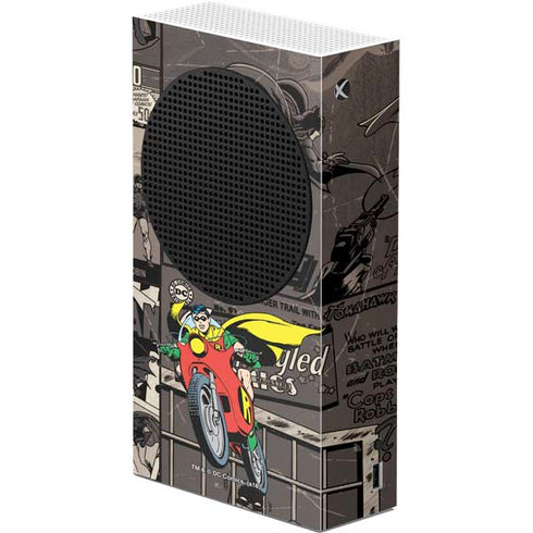DC Comics Robin Vintage Action pose pattern Xbox Series S Console Skin