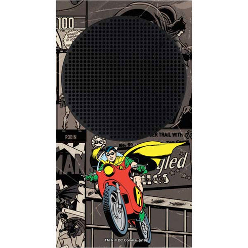 DC Comics Robin Vintage Action pose pattern Xbox Series S Console Skin