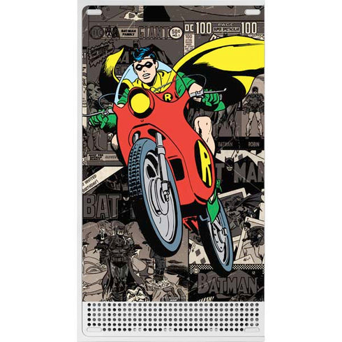 DC Comics Robin Vintage Action pose pattern Xbox Series S Console Skin