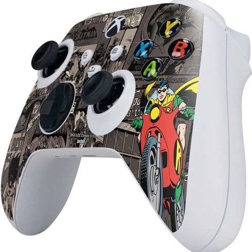 DC Comics Robin Vintage Action pose pattern Xbox Series S Controller Skin