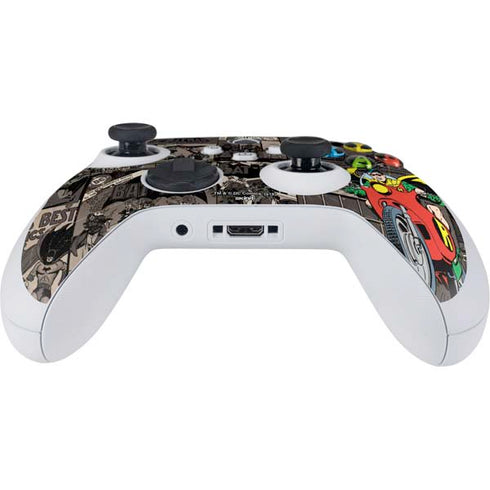 DC Comics Robin Vintage Action pose pattern Xbox Series S Controller Skin