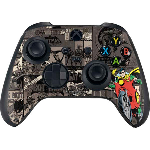 DC Comics Robin Vintage Action pose pattern Xbox Series X Controller Skin