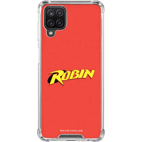 DC Comics Robin Official Logo Galaxy A12 Clear Case