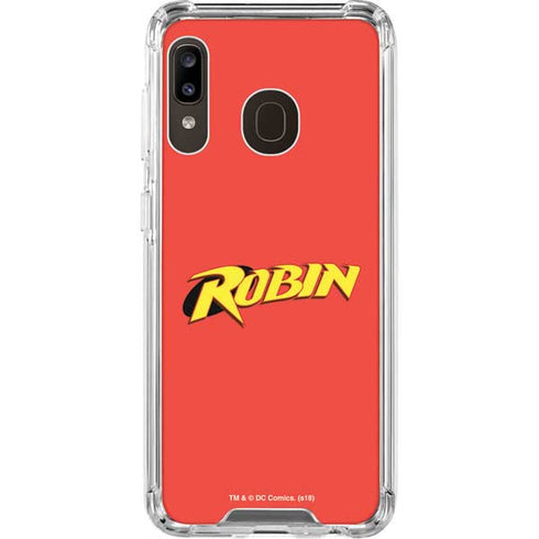 DC Comics Robin Official Logo Galaxy A30 Clear Case