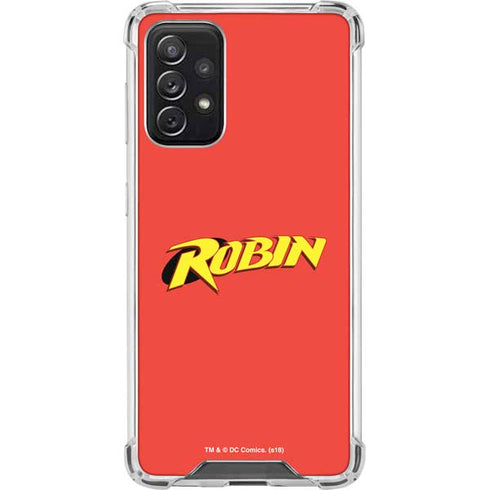 DC Comics Robin Official Logo Galaxy A72 5G Clear Case