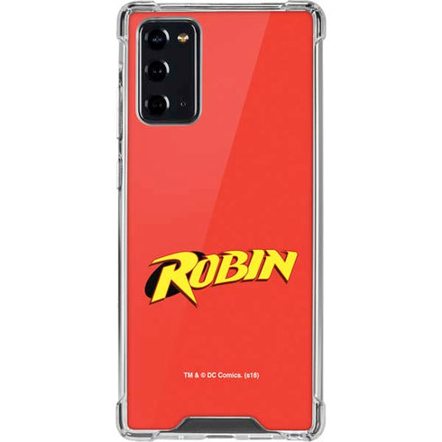 DC Comics Robin Official Logo Galaxy Note20 5G Clear Case