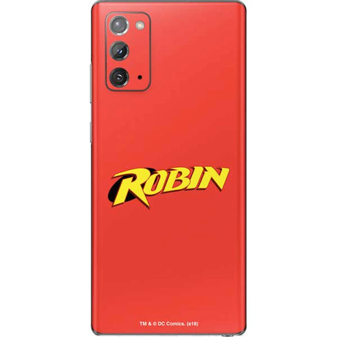 DC Comics Robin Official Logo Galaxy Note20 5G Skin