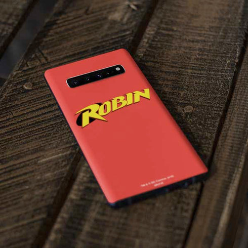 DC Comics Robin Official Logo Galaxy S10 Plus Skin