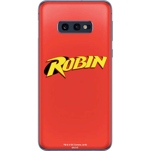 DC Comics Robin Official Logo Galaxy S10e Skin