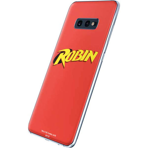 DC Comics Robin Official Logo Galaxy S10e Skin